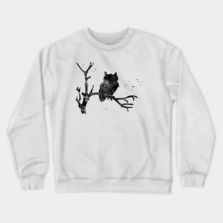 Owl on a Tree Crewneck Sweatshirt